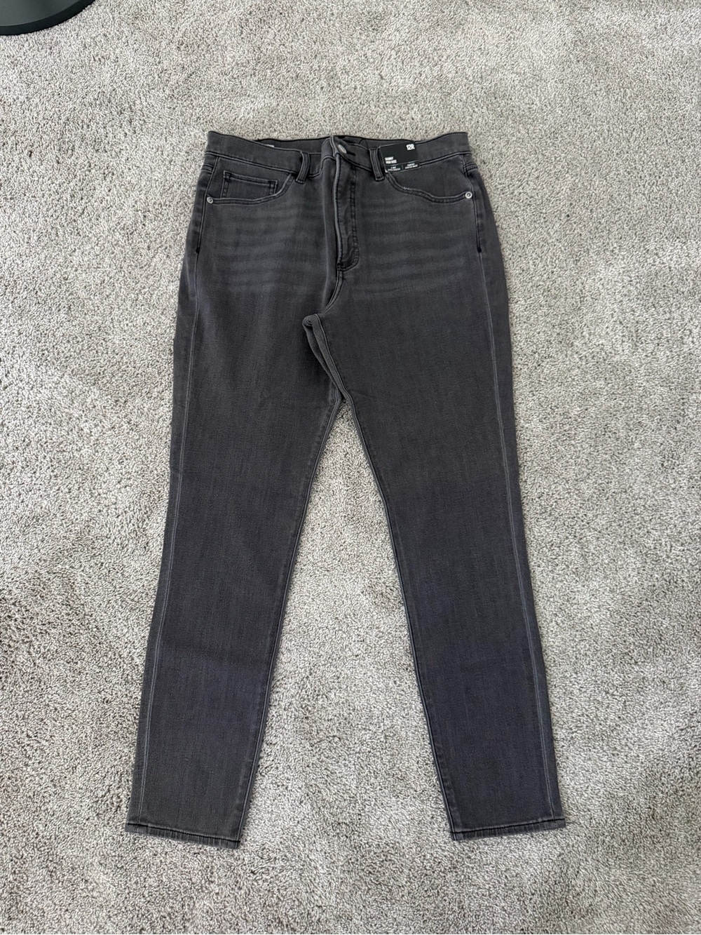 Express Women's Skinny Jeans in Washed Charcoal Black